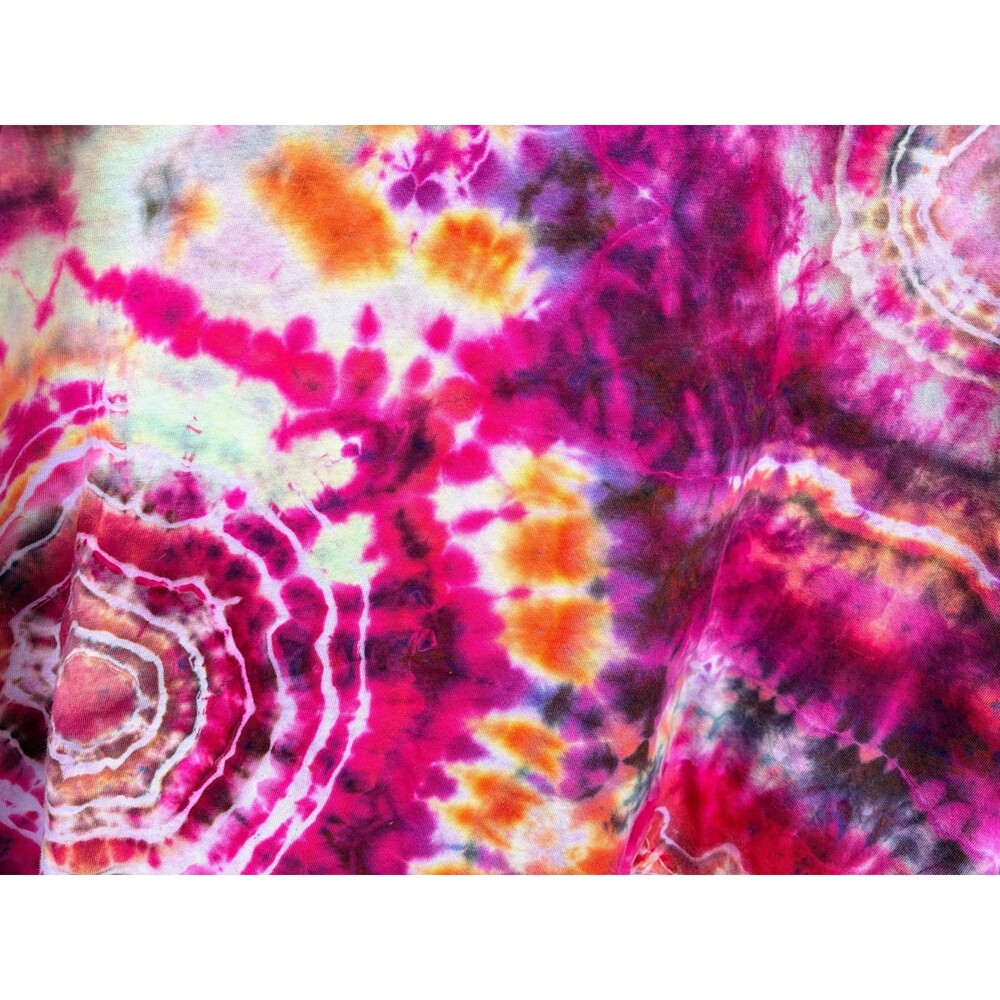 Ice dyed Geode tie dye t-shirt handmade organic cotton XXL - in stock - Picture 5 of 7